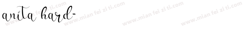 anita hard字体转换